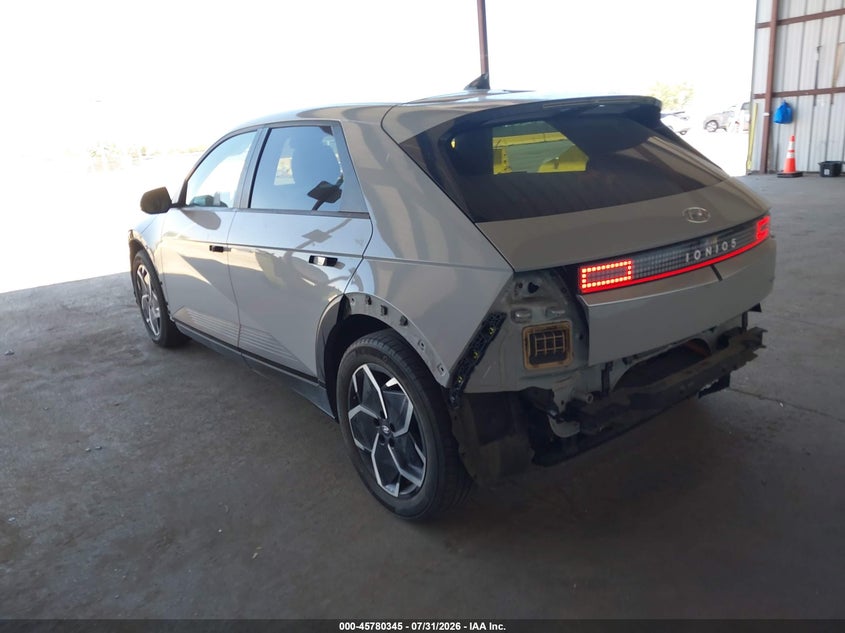 2022 Hyundai Ioniq 5 VIN KM8KNDAF8NU103652 IAAI salvage auction — FRONT & REAR, Salvage Title, sold $9,400 on 2026-08-14 (photo 3)
