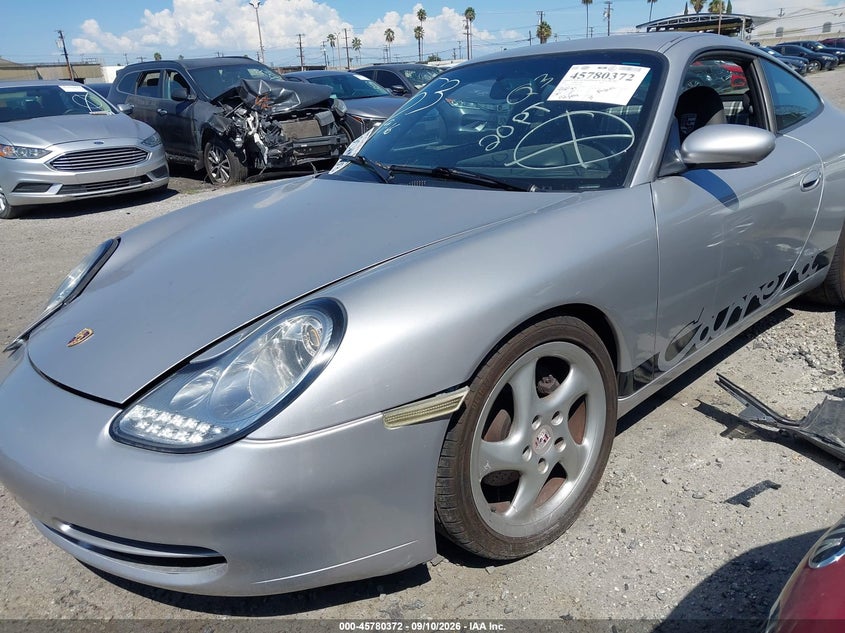 2000 Porsche 911 VIN WP0AA2992YS620900 IAAI salvage auction — RIGHT SIDE, Salvage Certificate (California), sold $4,550 on 2026-09-16 (photo 2)