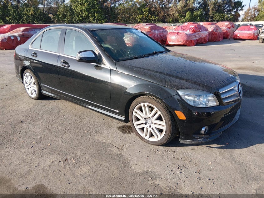 2009 Mercedes-benz C class VIN WDDGF81X69F296357 IAAI salvage auction — NORMAL WEAR, Clear - Dealer Only (California), sold $975 on 2026-08-06 (photo 1)