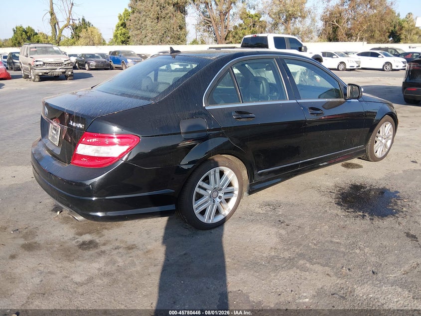 2009 Mercedes-benz C class VIN WDDGF81X69F296357 IAAI salvage auction — NORMAL WEAR, Clear - Dealer Only (California), sold $975 on 2026-08-06 (photo 4)