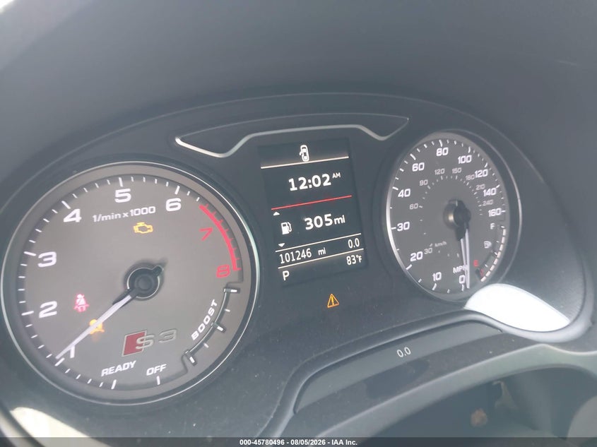 2016 Audi S3 VIN WAUB1GFF2G1037157 IAAI salvage auction — RIGHT SIDE, Wait Title, sold $5,750 on 2026-09-08 (photo 7)