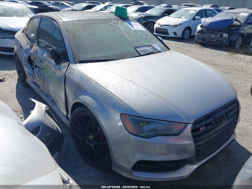 2016 Audi S3 VIN WAUB1GFF2G1037157 IAAI salvage auction — RIGHT SIDE, Wait Title, sold $5,750 on 2026-09-08 (photo 1)
