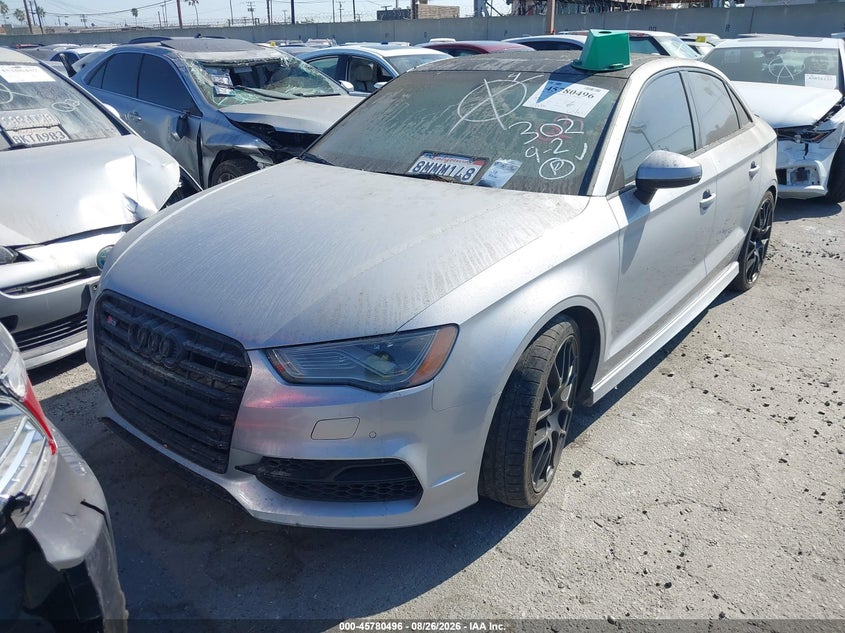 2016 Audi S3 VIN WAUB1GFF2G1037157 IAAI salvage auction — RIGHT SIDE, Wait Title, sold $5,750 on 2026-09-08 (photo 2)