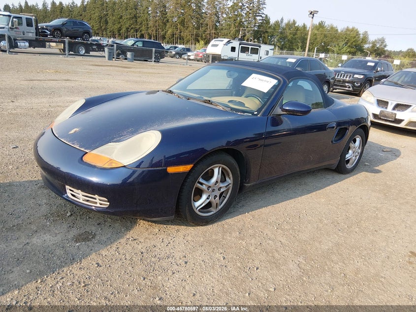 2002 Porsche Boxster VIN WP0CA29892U624180 IAAI salvage auction — NORMAL WEAR, Clear (Washington), sold $450 on 2026-08-19 (photo 2)