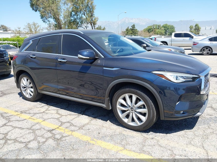 2019 Infiniti Qx50 VIN 3PCAJ5M13KF115858 IAAI salvage auction — SIDE, Salvage Title, sold $4,550 on 2026-09-15 (photo 1)