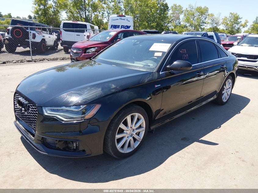 2013 Audi A6 VIN WAUJGAFC3DN118217 IAAI salvage auction — FRONT END, Salvage Title, sold $3,400 on 2026-08-16 (photo 2)