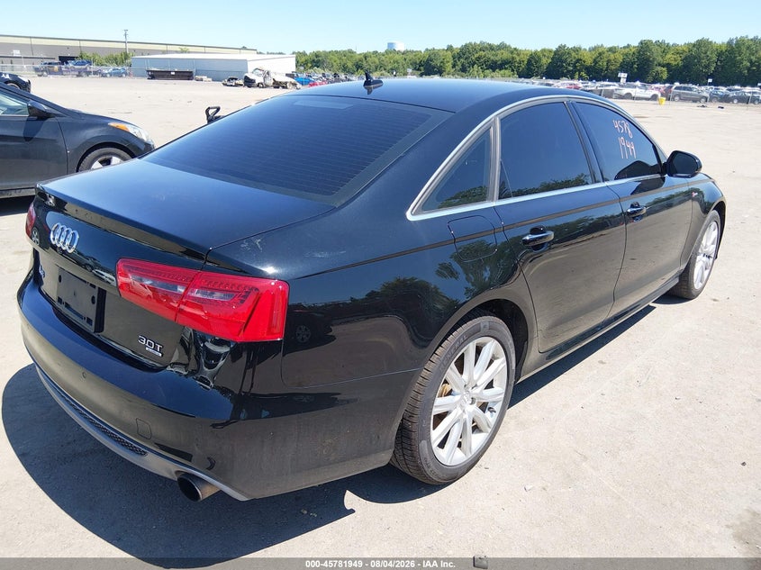 2013 Audi A6 VIN WAUJGAFC3DN118217 IAAI salvage auction — FRONT END, Salvage Title, sold $3,400 on 2026-08-16 (photo 4)