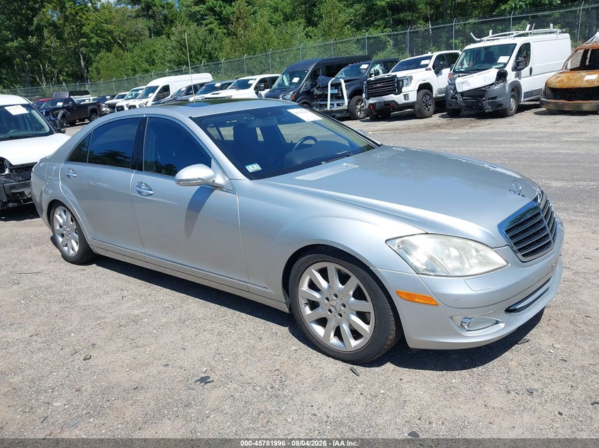 2007 Mercedes-benz S class VIN WDDNG86X97A138974 IAAI salvage auction — WATER/FLOOD, Clear (Massachusetts), sold $1,025 on 2026-08-14 (photo 1)