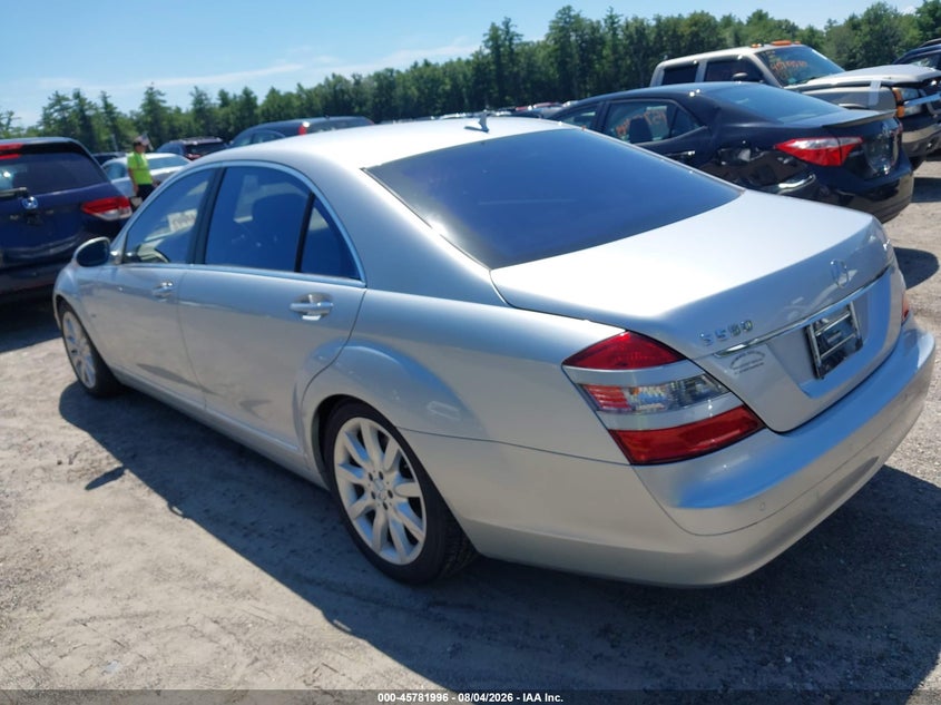 2007 Mercedes-benz S class VIN WDDNG86X97A138974 IAAI salvage auction — WATER/FLOOD, Clear (Massachusetts), sold $1,025 on 2026-08-14 (photo 3)
