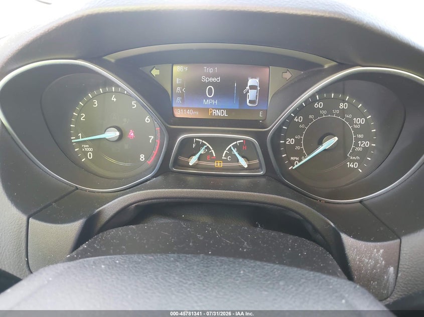 2018 Ford Focus VIN 1FADP3F25JL317172 IAAI salvage auction — NORMAL WEAR, Sf97 (Texas), sold $8,000 on 2026-09-01 (photo 7)