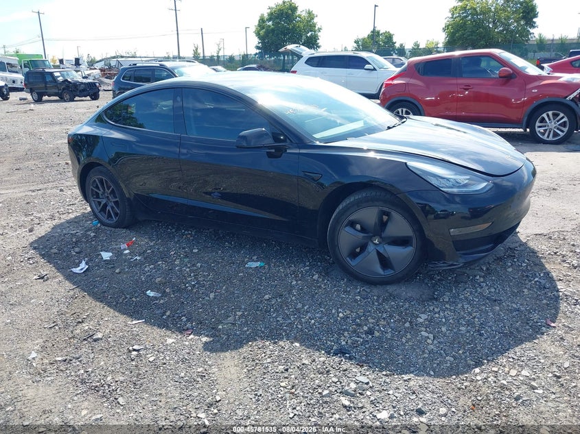 2019 Tesla Model 3 VIN 5YJ3E1EB8KF385729 — IAAI salvage auction photo