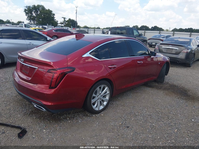 2025 Cadillac Ct5 VIN 1G6DN5RK9S0115481 IAAI salvage auction — WATER/FLOOD, Certificate Of Destruction (Louisiana), sold $13,450 on 2026-09-23 (photo 4)