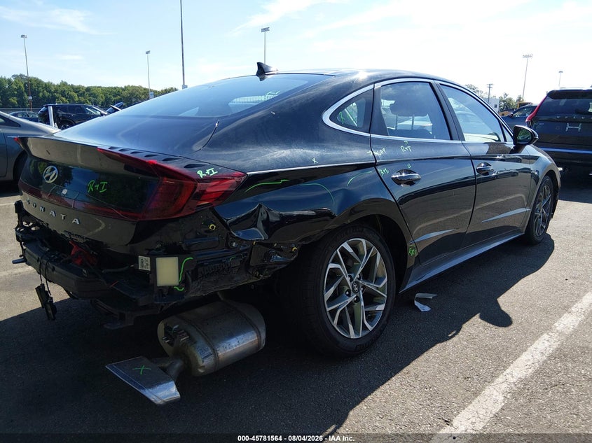 2023 Hyundai Sonata VIN KMHL14JA1PA310067 IAAI salvage auction — REAR END, Salvage Title, sold $5,550 on 2026-10-04 (photo 4)