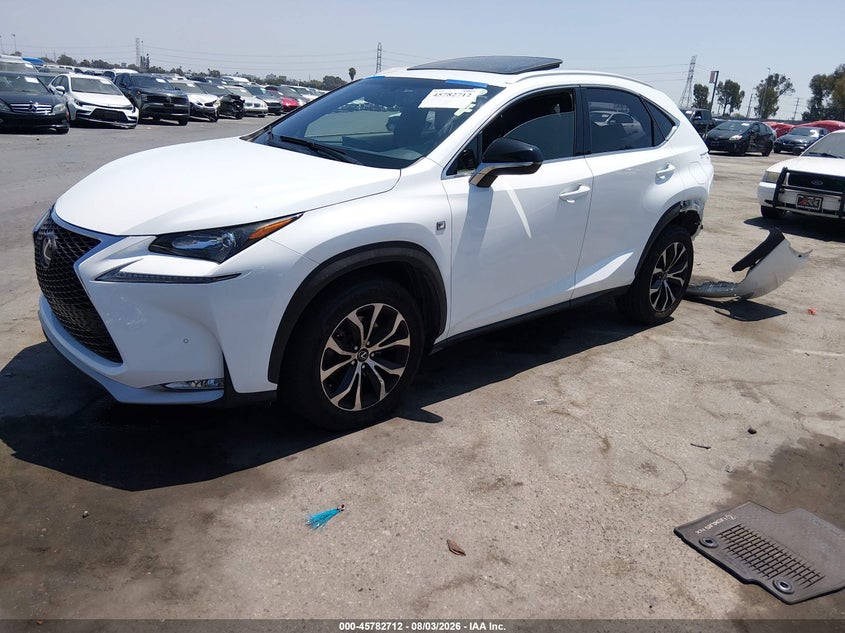 2017 Lexus Nx VIN JTJYARBZ1H2085072 IAAI salvage auction — REAR END, Wait Title, sold $6,400 on 2026-09-17 (photo 2)