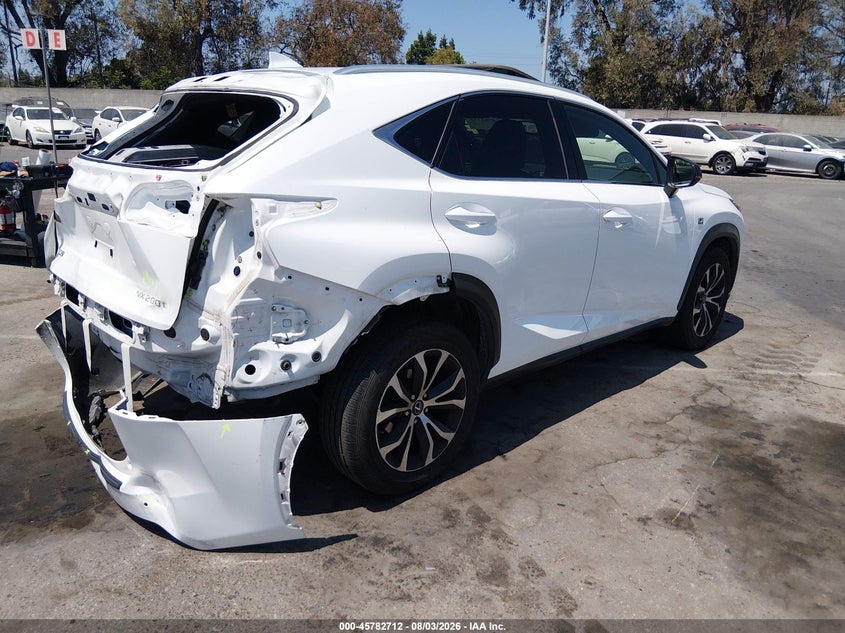 2017 Lexus Nx VIN JTJYARBZ1H2085072 IAAI salvage auction — REAR END, Wait Title, sold $6,400 on 2026-09-17 (photo 4)