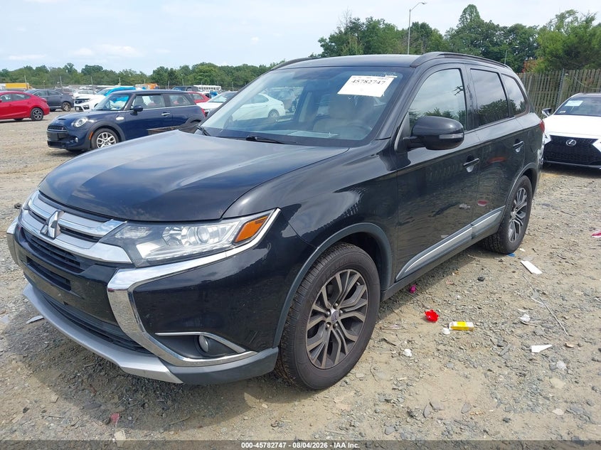 2016 Mitsubishi Outlander VIN JA4AD3A36GZ043194 IAAI salvage auction — REAR END, Wait Title, sold $25 on 2026-09-23 (photo 2)