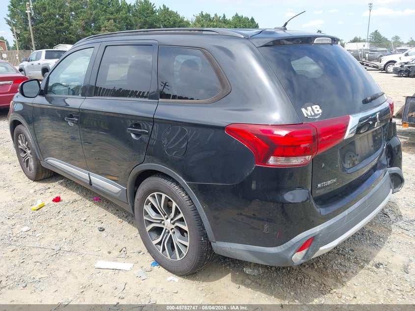 2016 Mitsubishi Outlander VIN JA4AD3A36GZ043194 IAAI salvage auction — REAR END, Wait Title, sold $25 on 2026-09-23 (photo 3)