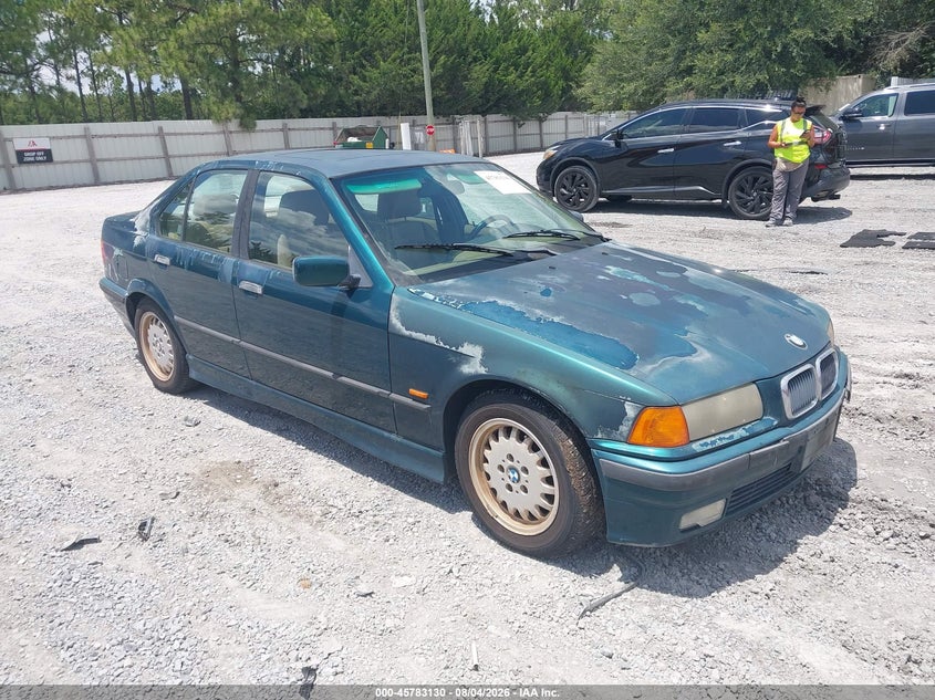 1998 BMW 3 series VIN WBACD4325WAV58917 IAAI salvage auction — FRONT & REAR, Clear (Virginia), sold $350 on 2026-08-13 (photo 1)