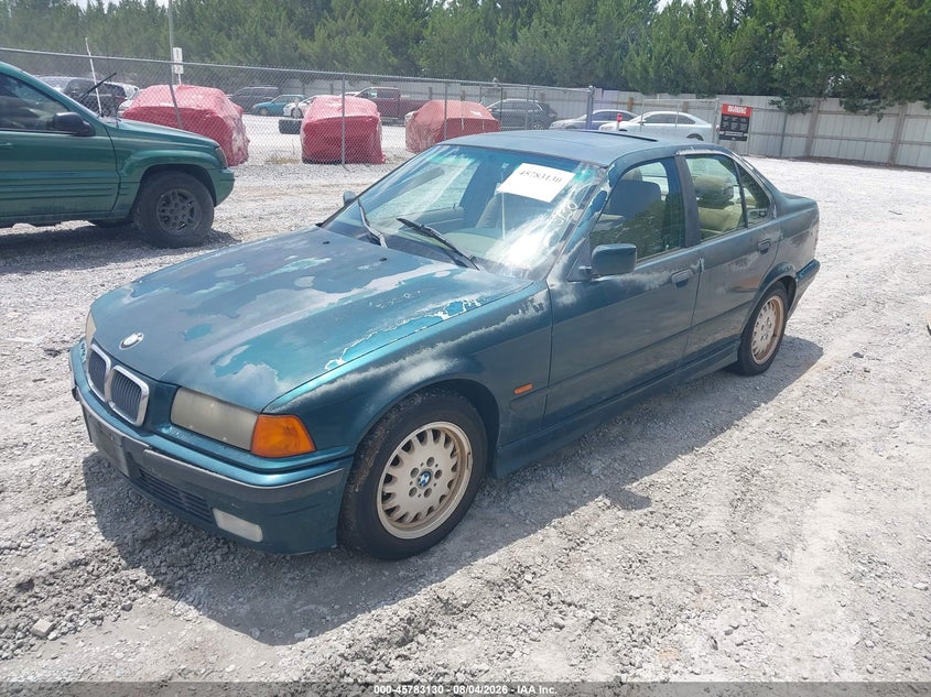 1998 BMW 3 series VIN WBACD4325WAV58917 IAAI salvage auction — FRONT & REAR, Clear (Virginia), sold $350 on 2026-08-13 (photo 2)