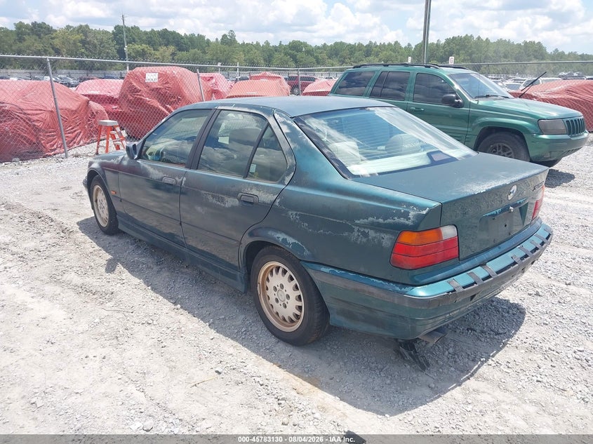 1998 BMW 3 series VIN WBACD4325WAV58917 IAAI salvage auction — FRONT & REAR, Clear (Virginia), sold $350 on 2026-08-13 (photo 3)