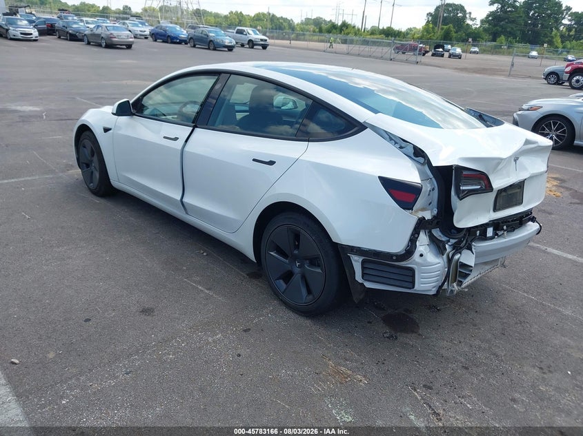 2023 Tesla Model 3 VIN 5YJ3E1EA2PF465249 IAAI salvage auction — REAR END, Salvage Title, sold $7,600 on 2026-09-15 (photo 3)
