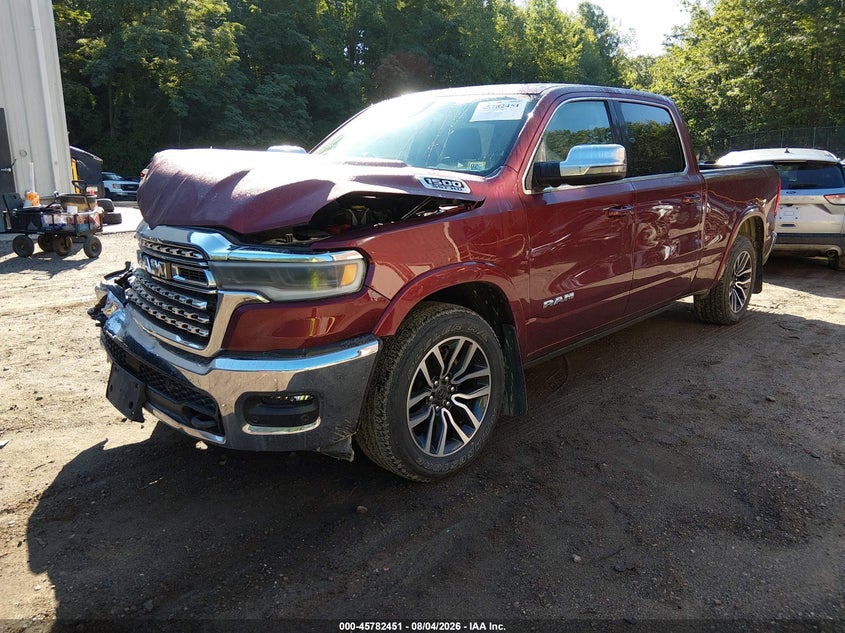 2025 Ram 1500 VIN 1C6SRFPPXSN667157 IAAI salvage auction — FRONT END, Wait Title, sold $18,500 on 2026-08-30 (photo 2)
