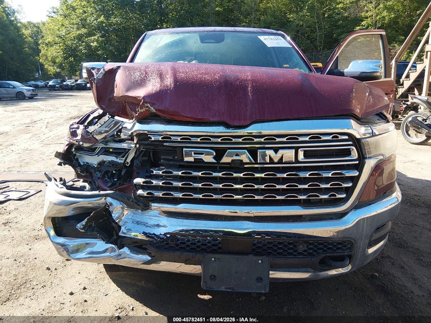 2025 Ram 1500 VIN 1C6SRFPPXSN667157 IAAI salvage auction — FRONT END, Wait Title, sold $18,500 on 2026-08-30 (photo 6)