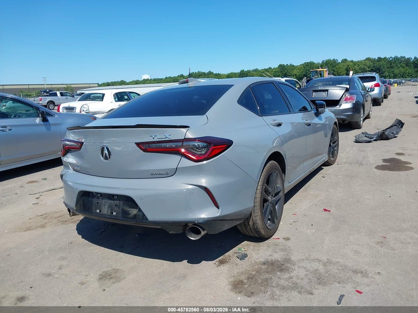 2024 Acura Tlx VIN 19UUB6F58RA002041 IAAI salvage auction — LEFT FRONT, Salvage Title, sold $10,325 on 2026-09-08 (photo 4)