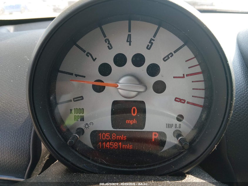 2011 Mini Cooper VIN WMWZC5C58BWL54526 IAAI salvage auction — NORMAL WEAR, Clear (Montana), sold $1,150 on 2026-08-12 (photo 7)