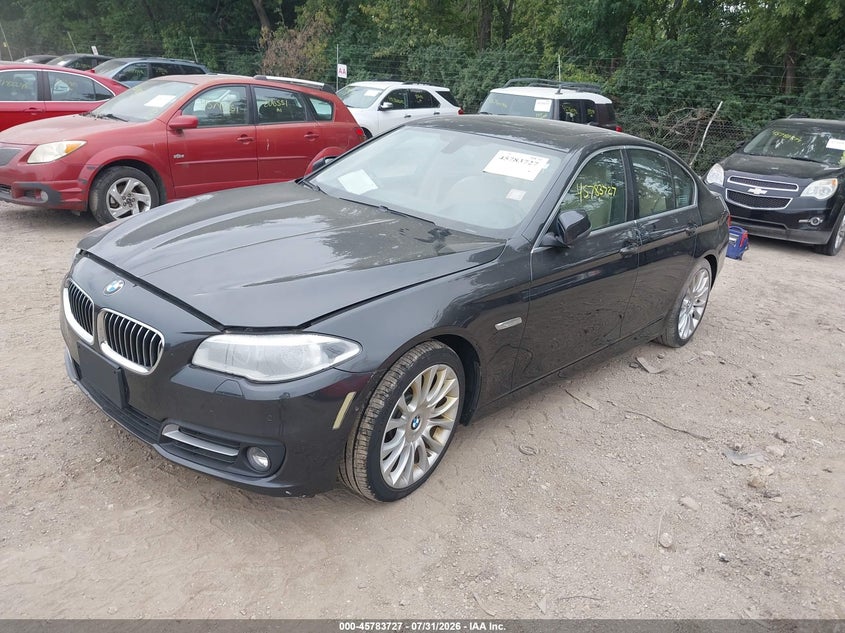 2014 BMW 5er VIN WBA5B3C52ED538429 IAAI salvage auction — NORMAL WEAR, Salvage Title, sold $2,625 on 2026-08-21 (photo 2)