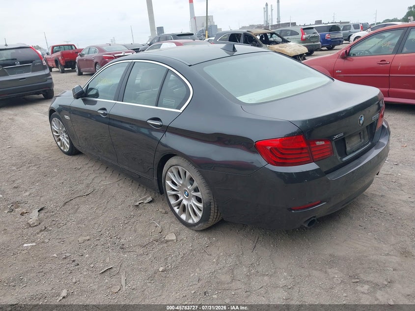 2014 BMW 5er VIN WBA5B3C52ED538429 IAAI salvage auction — NORMAL WEAR, Salvage Title, sold $2,625 on 2026-08-21 (photo 3)