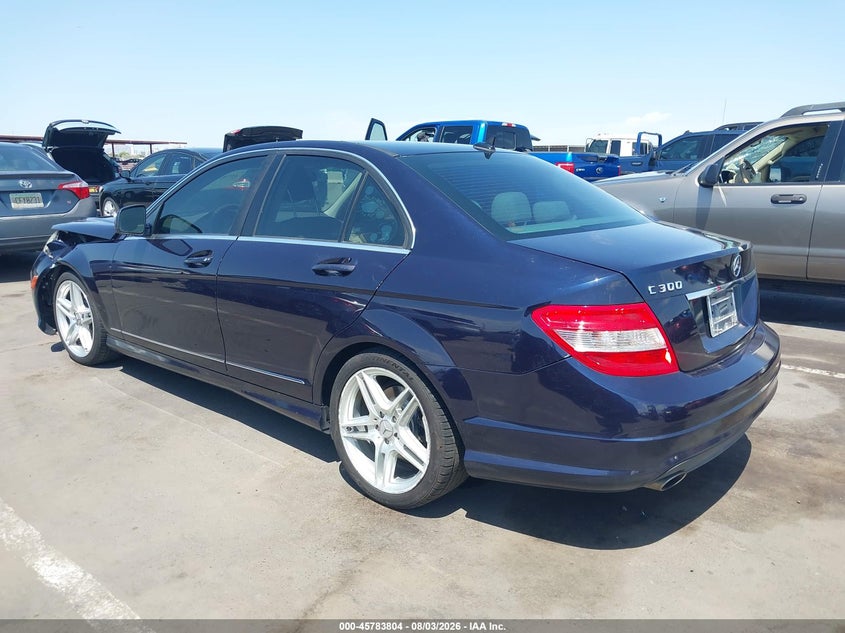 2009 Mercedes-benz C class VIN WDDGF54X39R082001 IAAI salvage auction — FRONT END, Salvage (Arizona), sold $350 on 2026-08-18 (photo 3)