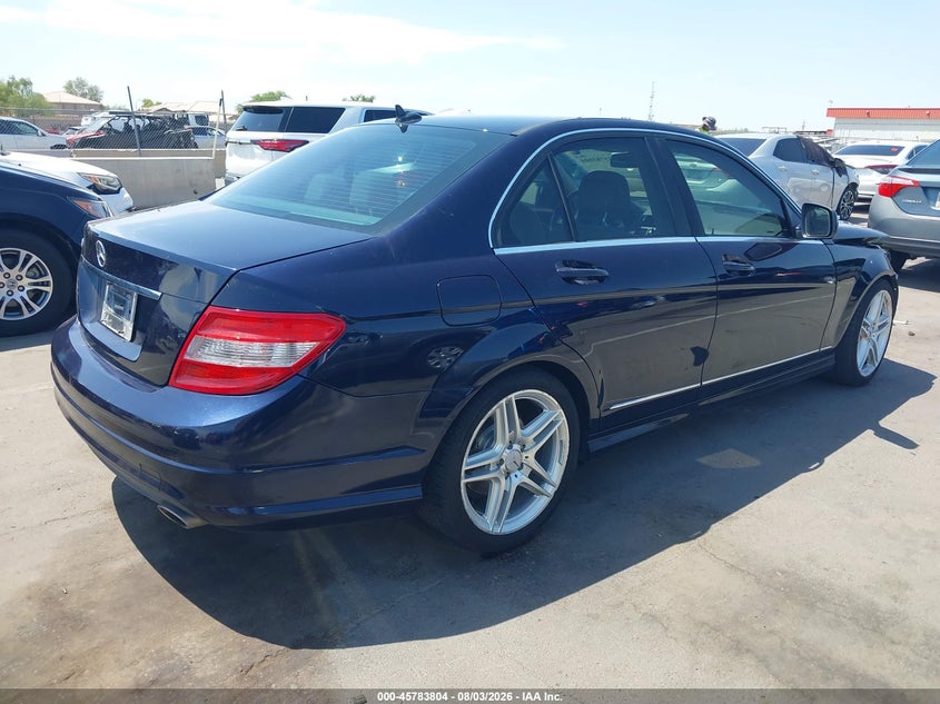 2009 Mercedes-benz C class VIN WDDGF54X39R082001 IAAI salvage auction — FRONT END, Salvage (Arizona), sold $350 on 2026-08-18 (photo 4)