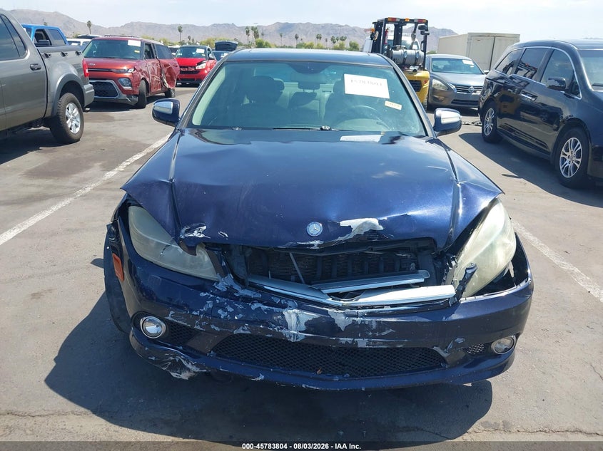 2009 Mercedes-benz C class VIN WDDGF54X39R082001 IAAI salvage auction — FRONT END, Salvage (Arizona), sold $350 on 2026-08-18 (photo 6)