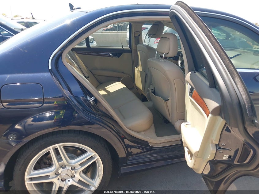 2009 Mercedes-benz C class VIN WDDGF54X39R082001 IAAI salvage auction — FRONT END, Salvage (Arizona), sold $350 on 2026-08-18 (photo 8)