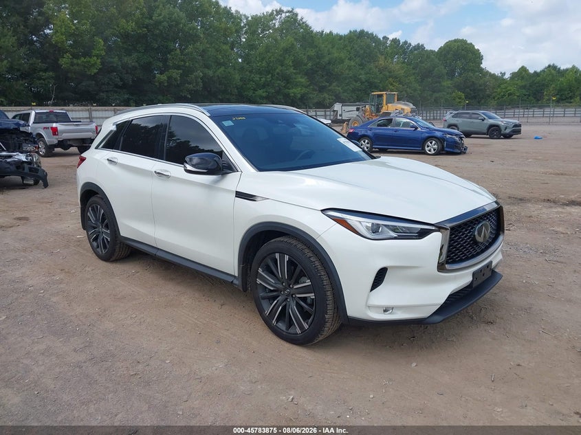 2021 Infiniti Qx50 VIN 3PCAJ5BA9MF126157 IAAI salvage auction — ROOF, Salvage Title, sold $6,300 on 2026-08-20 (photo 1)