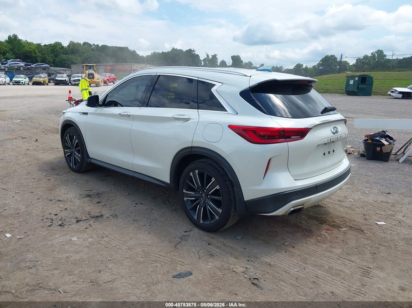 2021 Infiniti Qx50 VIN 3PCAJ5BA9MF126157 IAAI salvage auction — ROOF, Salvage Title, sold $6,300 on 2026-08-20 (photo 3)