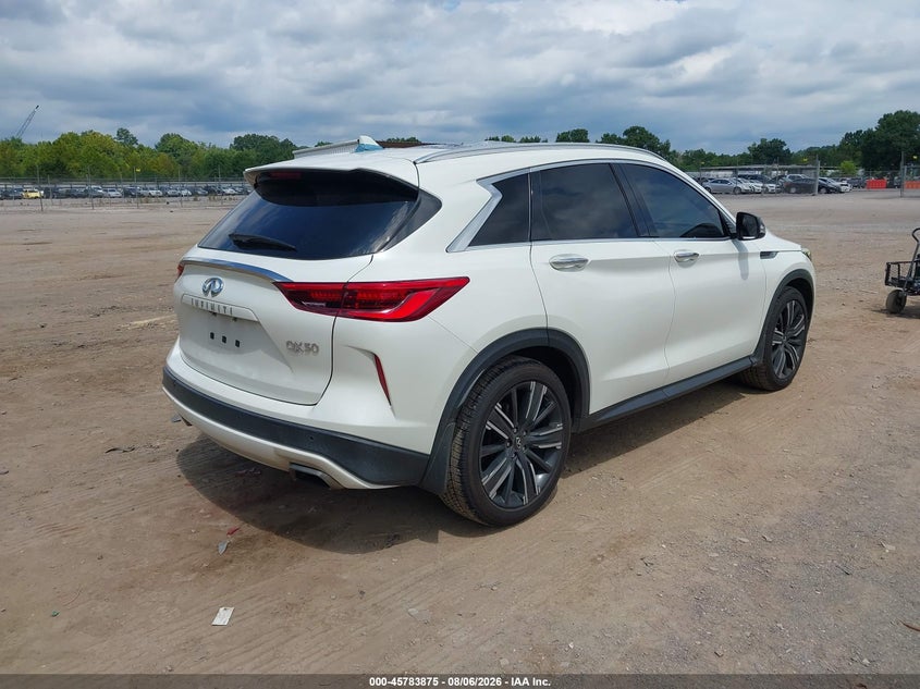 2021 Infiniti Qx50 VIN 3PCAJ5BA9MF126157 IAAI salvage auction — ROOF, Salvage Title, sold $6,300 on 2026-08-20 (photo 4)