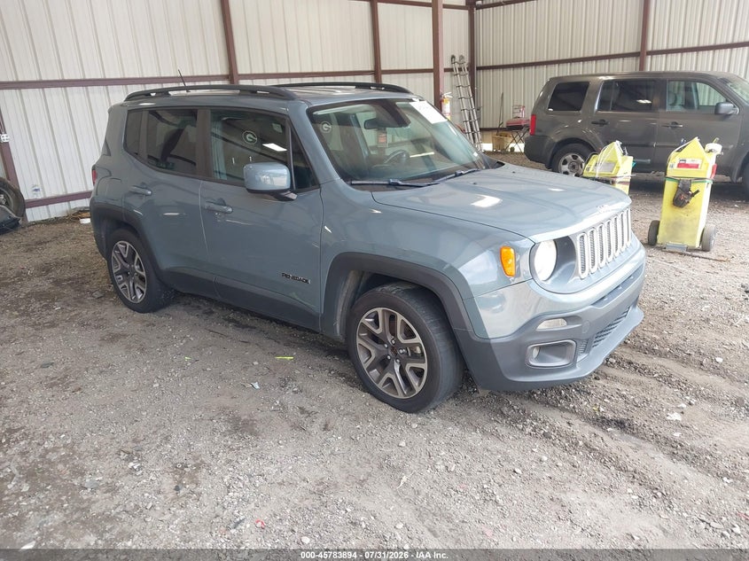 2017 Jeep Renegade VIN ZACCJABB7HPF73840 IAAI salvage auction — ENGINE DAMAGE, Salvage Title, sold $1,275 on 2026-08-07 (photo 1)