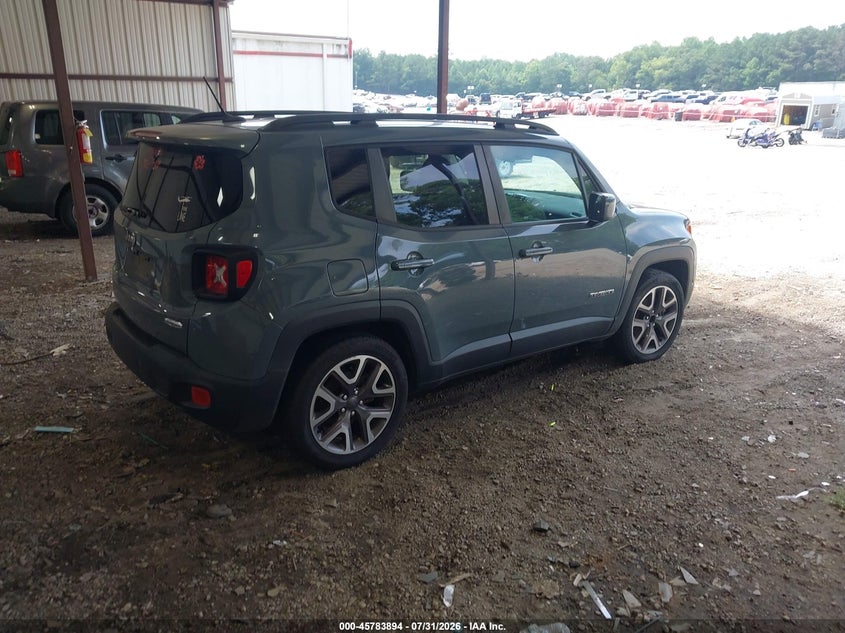 2017 Jeep Renegade VIN ZACCJABB7HPF73840 IAAI salvage auction — ENGINE DAMAGE, Salvage Title, sold $1,275 on 2026-08-07 (photo 4)