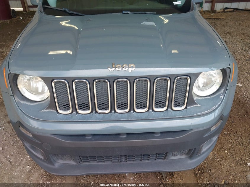 2017 Jeep Renegade VIN ZACCJABB7HPF73840 IAAI salvage auction — ENGINE DAMAGE, Salvage Title, sold $1,275 on 2026-08-07 (photo 6)