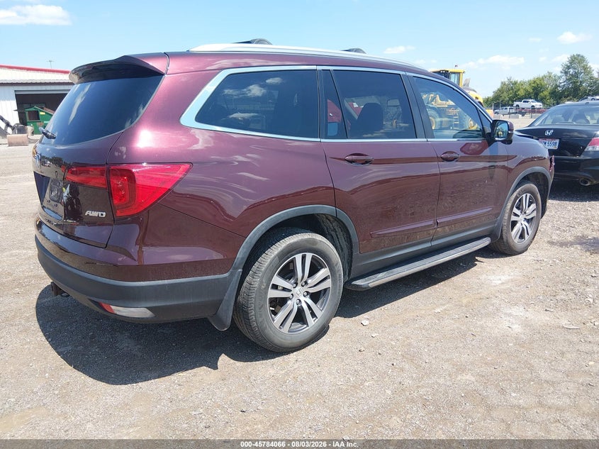 2017 Honda Pilot VIN 5FNYF6H60HB083424 IAAI salvage auction — FRONT END, Salvage Title, sold $7,175 on 2026-09-02 (photo 4)