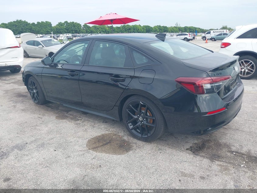 2026 Honda Civic hybrid VIN 2HGFE4F80TH345885 IAAI salvage auction — FRONT END, Enterprise Vehicles Clear Only (Florida), sold $19,350 on 2026-08-06 (photo 3)