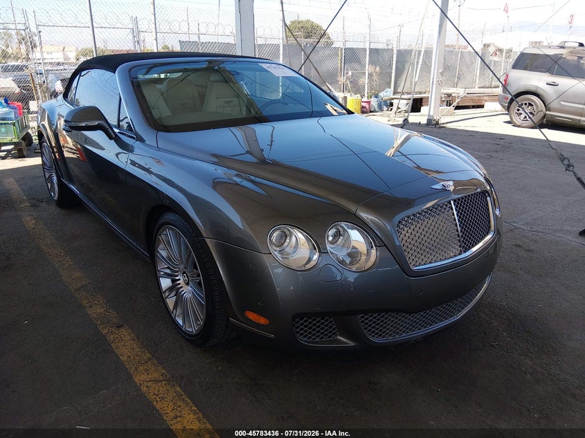 2010 Bentley Continental VIN SCBDP3ZA2AC062531 IAAI salvage auction — REAR END, Salvage (California), sold $20,100 on 2026-09-02 (photo 1)