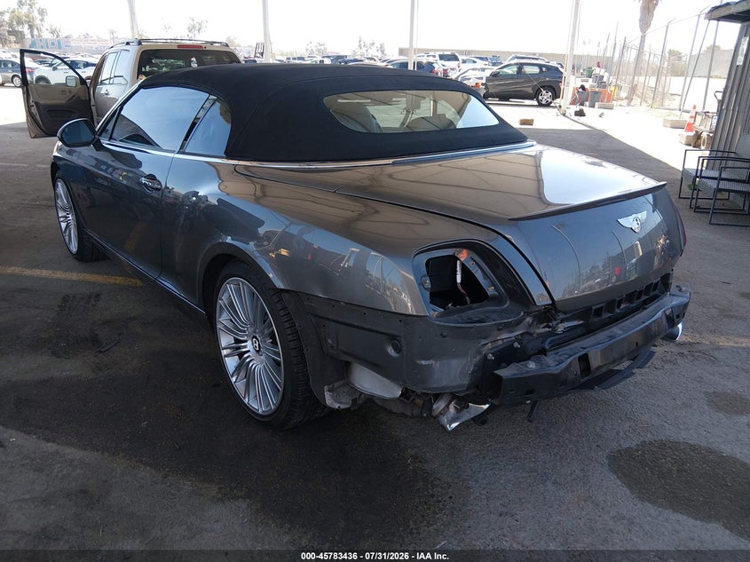 2010 Bentley Continental VIN SCBDP3ZA2AC062531 IAAI salvage auction — REAR END, Salvage (California), sold $20,100 on 2026-09-02 (photo 3)