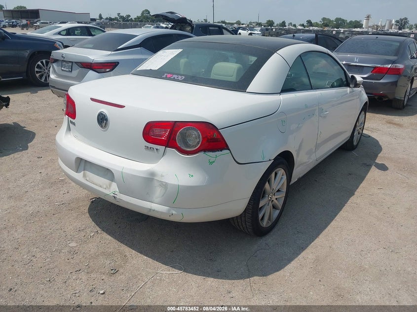 2010 Volkswagen Eos VIN WVWBA7AHXAV009070 IAAI salvage auction — RIGHT SIDE, Salvage (Texas), sold $1,400 on 2026-08-18 (photo 4)