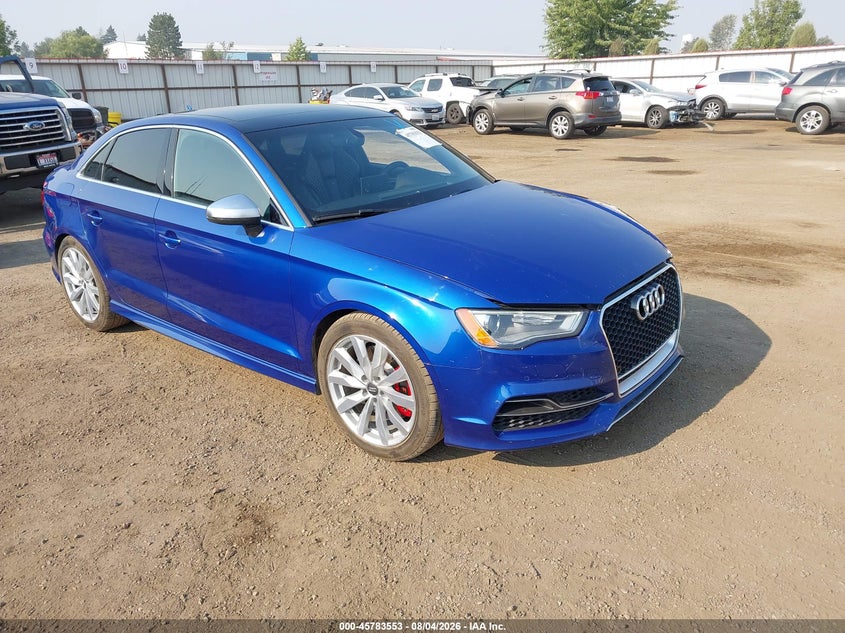 2016 Audi S3 VIN WAUF1GFF4G1020703 IAAI salvage auction — LEFT FRONT, Bill Of Sale (Washington), sold $7,300 on 2026-09-01 (photo 1)