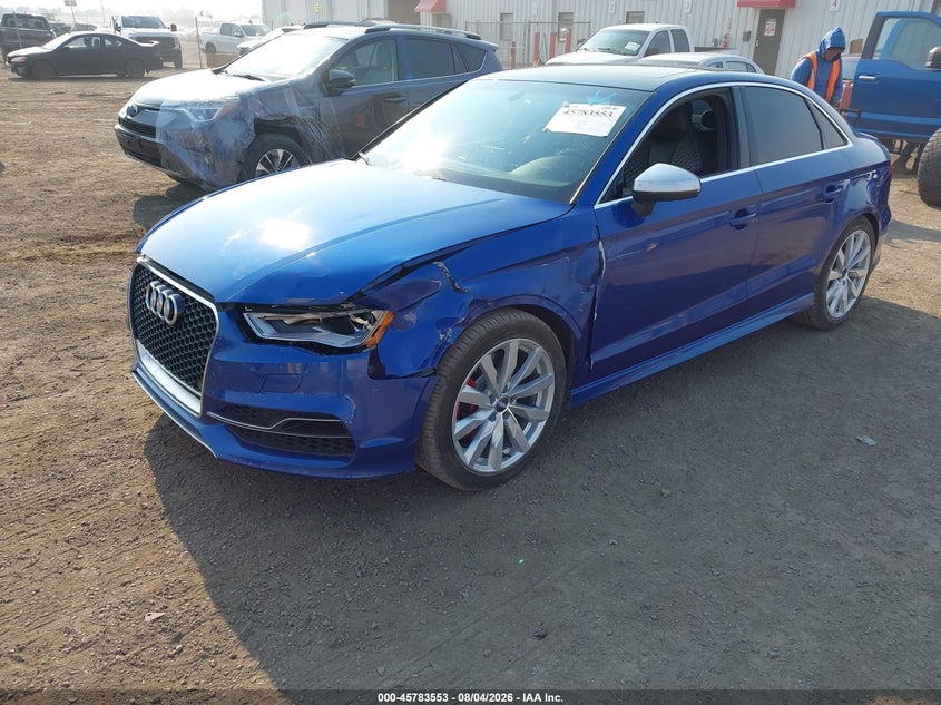 2016 Audi S3 VIN WAUF1GFF4G1020703 IAAI salvage auction — LEFT FRONT, Bill Of Sale (Washington), sold $7,300 on 2026-09-01 (photo 2)