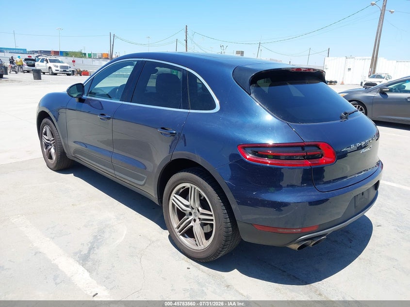 2015 Porsche Macan VIN WP1AB2A54FLB74115 IAAI salvage auction — LEFT REAR, Clear - Dealer Only (California), sold $5,550 on 2026-08-19 (photo 3)