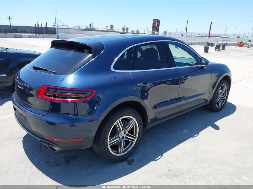 2015 Porsche Macan VIN WP1AB2A54FLB74115 IAAI salvage auction — LEFT REAR, Clear - Dealer Only (California), sold $5,550 on 2026-08-19 (photo 4)